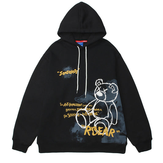 Bear Graphic  Hoodie