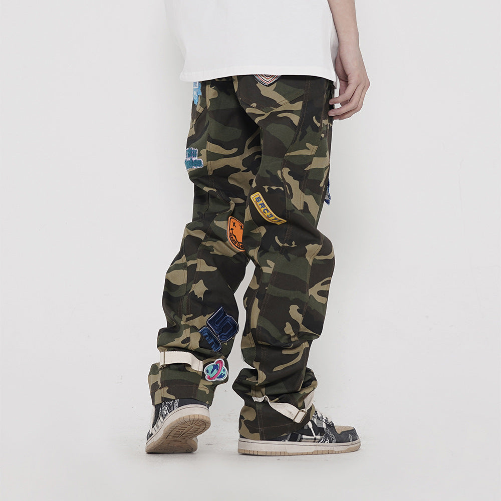 Multi-pocket Camo Cargo