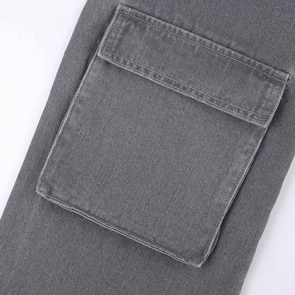 Low Rise Denim Cargo